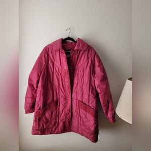 Vintage Dani Colby puffy pink winter jacket | size M/L